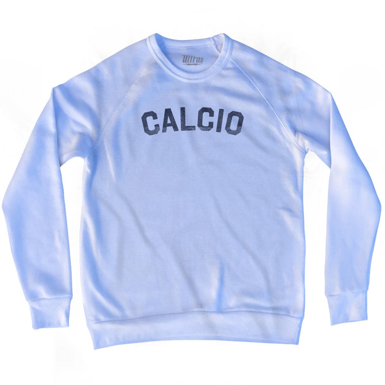 Italian Calcio Soccer Adult Tri-Blend Sweatshirt - White