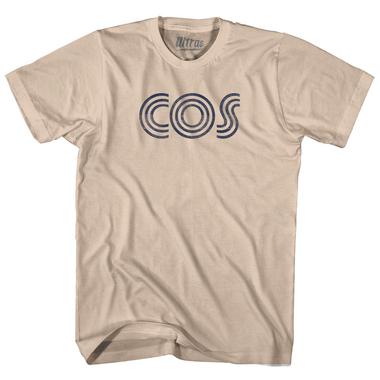 Colorado Springs COS Airport Adult Cotton T-shirt - Creme