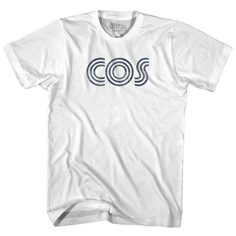 Colorado Springs COS Airport Womens Cotton Junior Cut T-Shirt - White