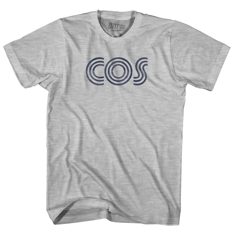 Colorado Springs COS Airport Adult Cotton T-shirt - Grey Heather