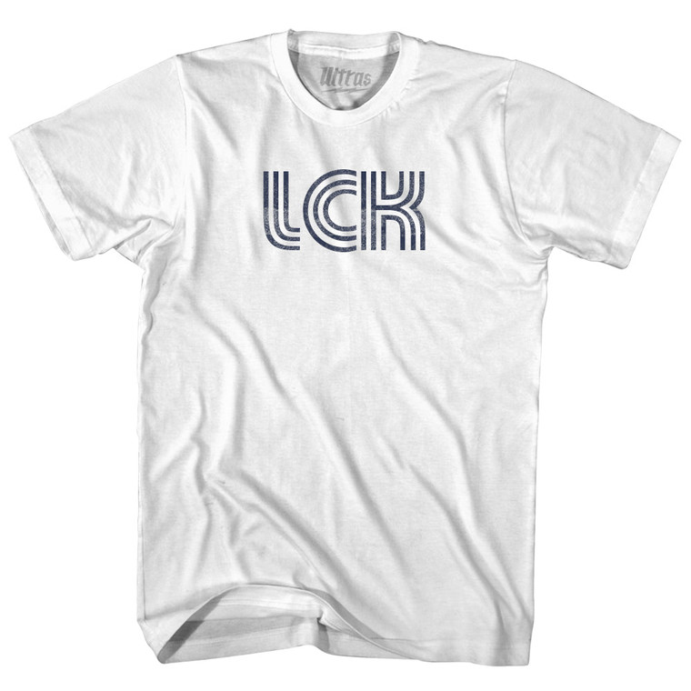 Columbus LCK Airport Womens Cotton Junior Cut T-Shirt - White