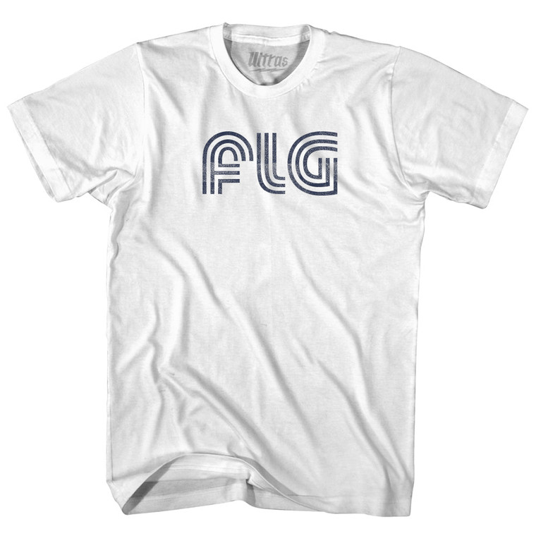 Flag Staff Airport FLG Adult Cotton T-shirt - White