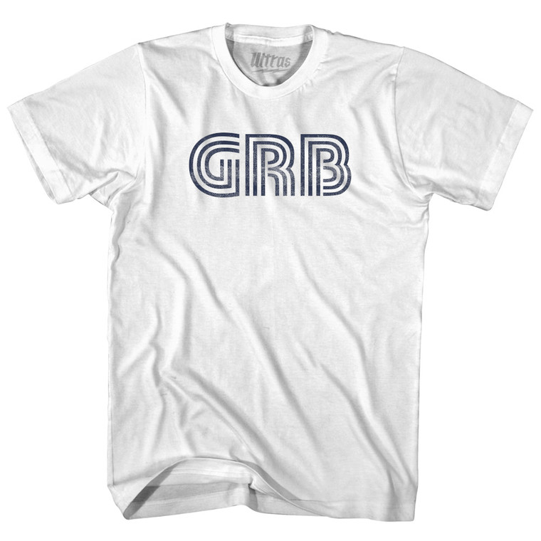Green Bay Airport GRB Adult Cotton T-shirt - White
