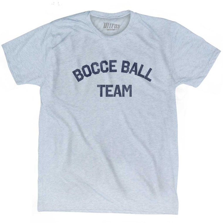 Bocce Ball Team Adult Tri-Blend T-shirt - Athletic White