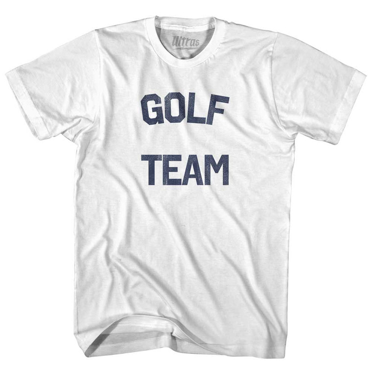 Golf Team Womens Cotton Junior Cut T-Shirt - White