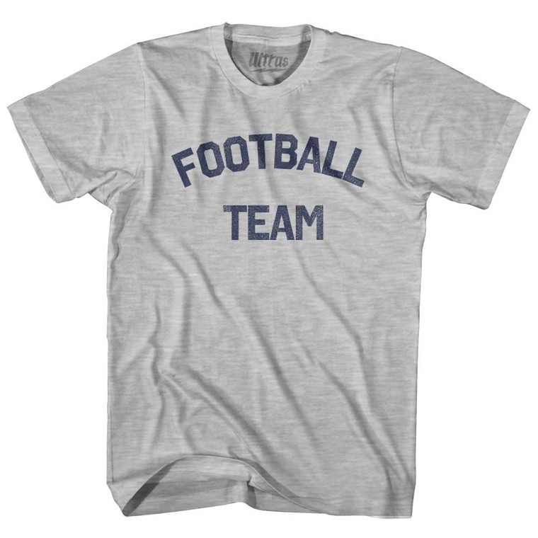 Football Team Adult Cotton T-shirt - Grey Heather