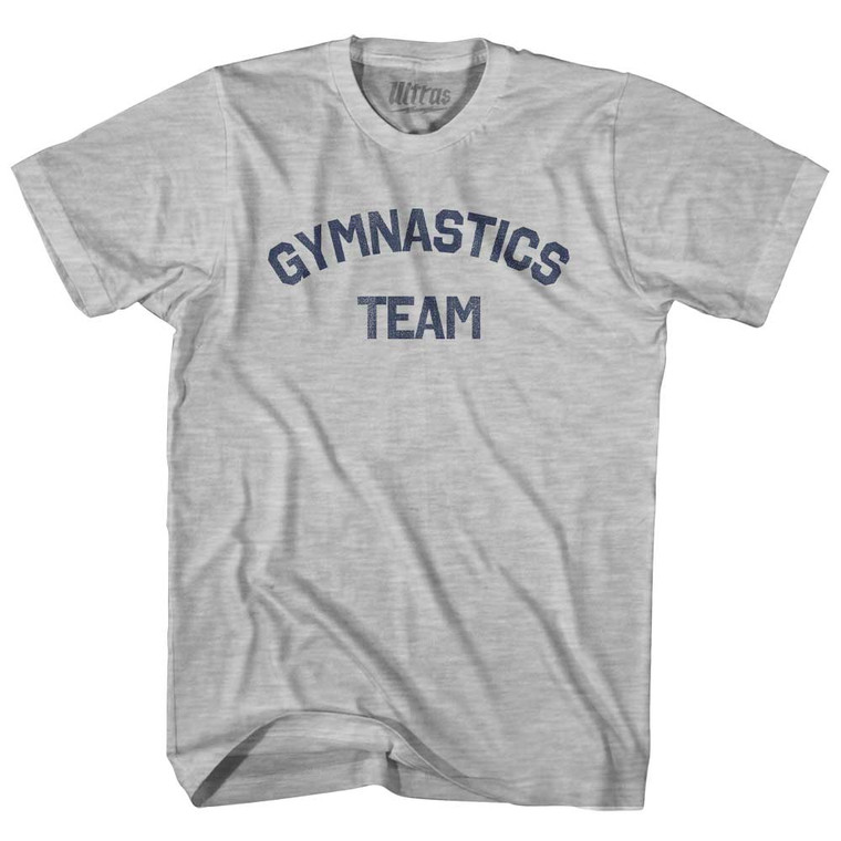 Gymnastics Team Adult Cotton T-shirt - Grey Heather
