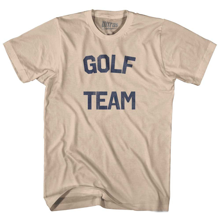 Golf Team Adult Cotton T-shirt - Creme