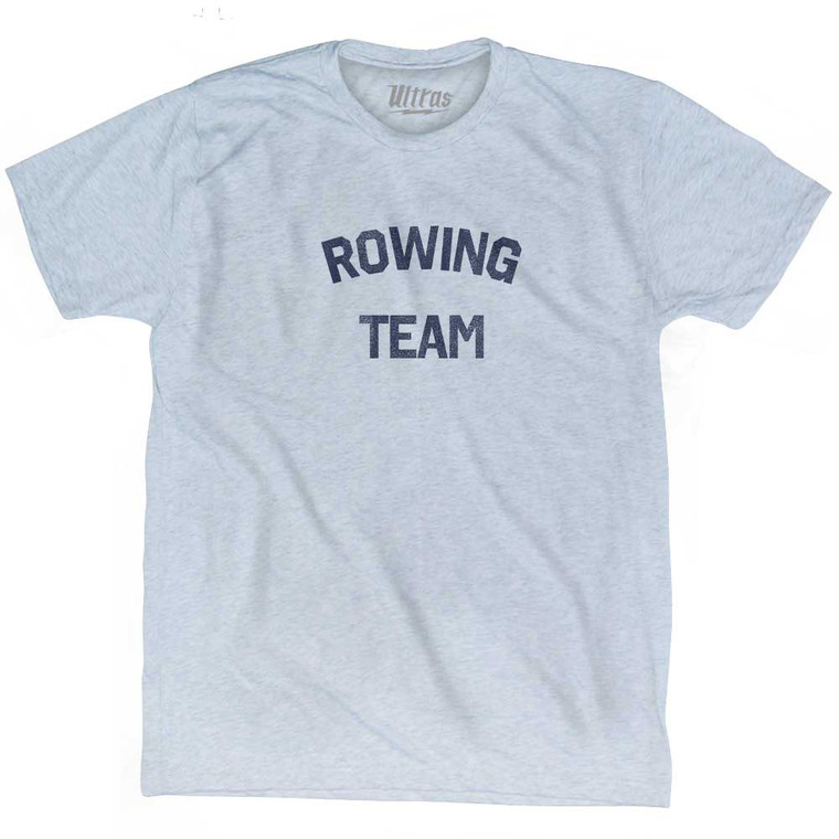 Rowing Team Adult Tri-Blend T-shirt - Athletic White