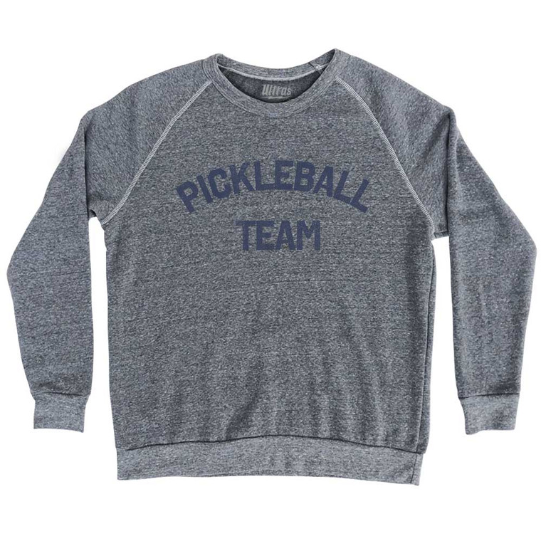 Pickleball Team Adult Tri-Blend Sweatshirt - Athletic Grey