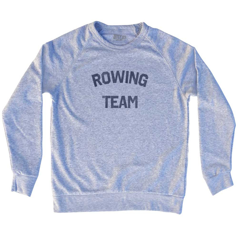 Rowing Team Adult Tri-Blend Sweatshirt - Heather Grey