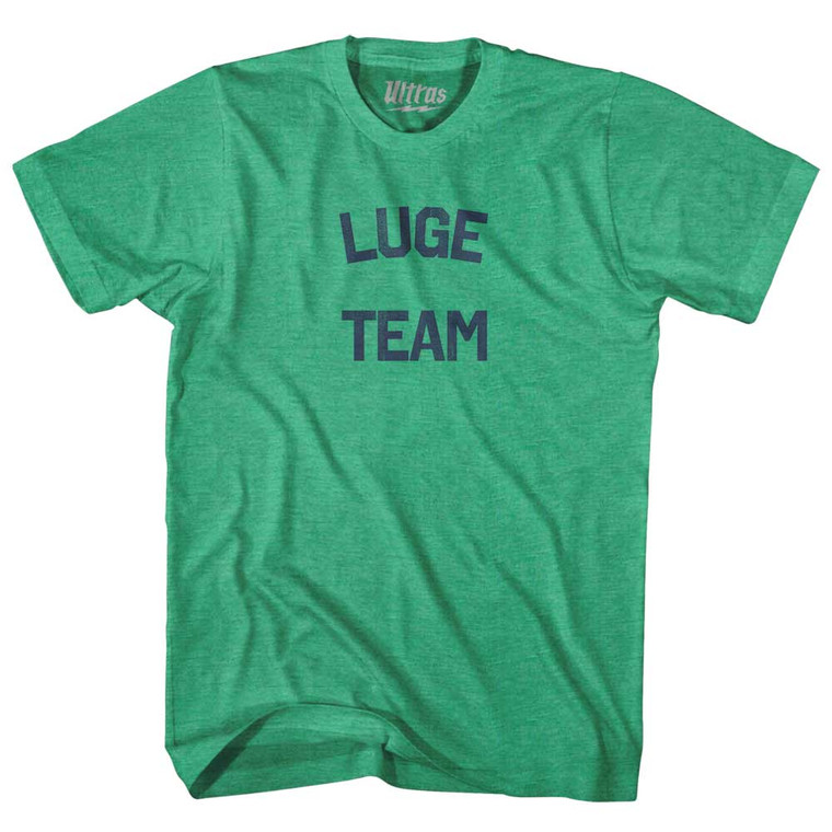 Luge Team Adult Tri-Blend T-shirt - Kelly