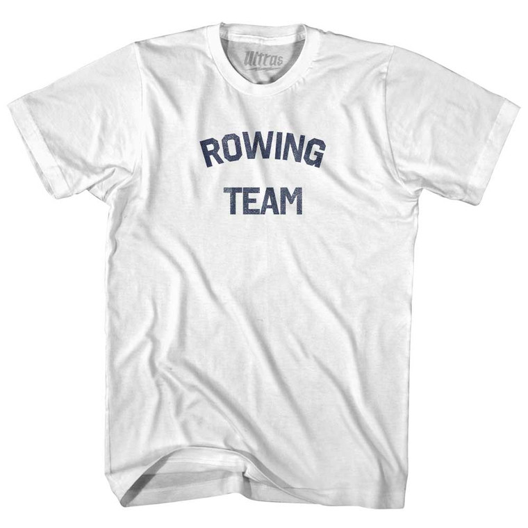 Rowing Team Womens Cotton Junior Cut T-Shirt - White