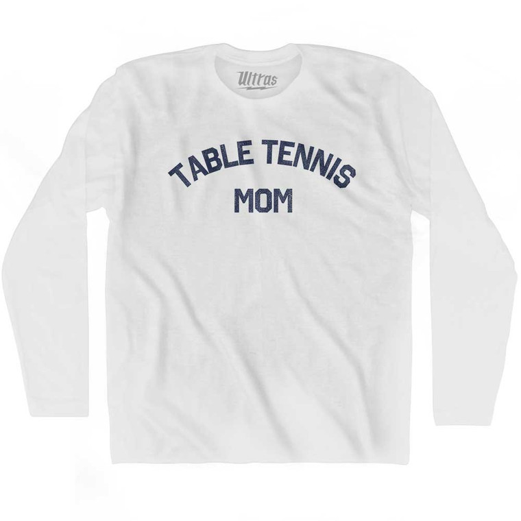 Table Tennis Team Adult Tri-Blend T-shirt - Athletic White
