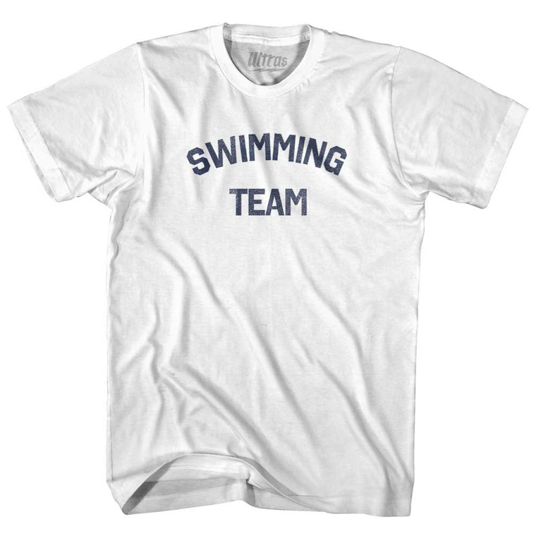 Swimming Team Youth Cotton T-shirt - White