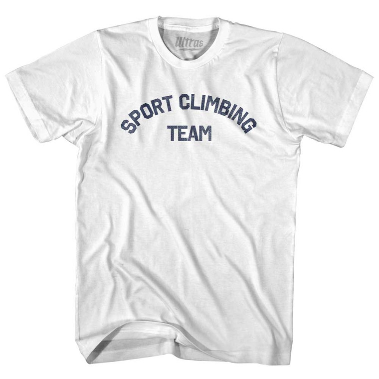 Sport Climbing Team Womens Cotton Junior Cut T-Shirt - White