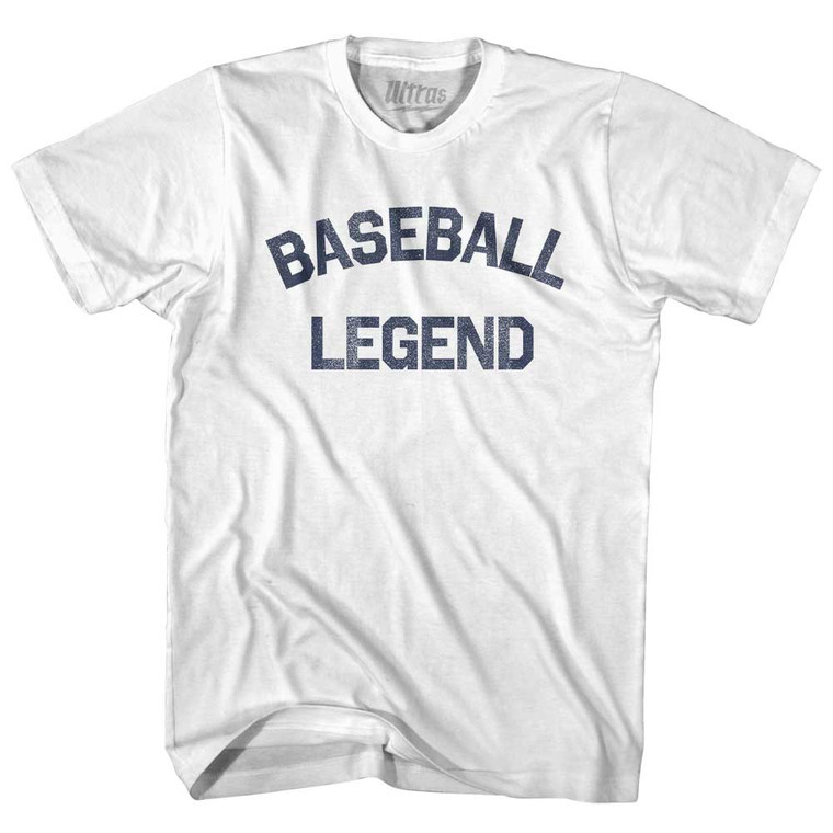 Baseball Legend Youth Cotton T-shirt - White
