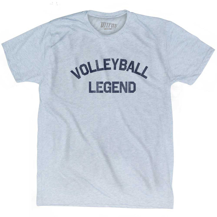 Volleyball Legend Adult Tri-Blend T-shirt - Athletic White