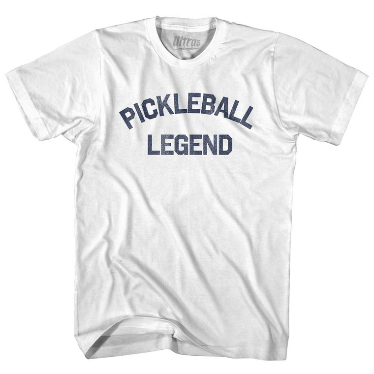 Pickleball Legend Adult Cotton T-shirt - White