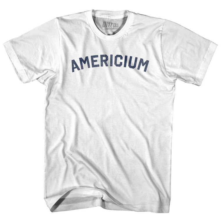 Americium Adult Cotton T-shirt - White