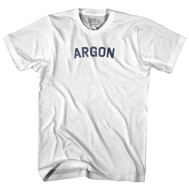 Argon  Adult Cotton T-shirt - White