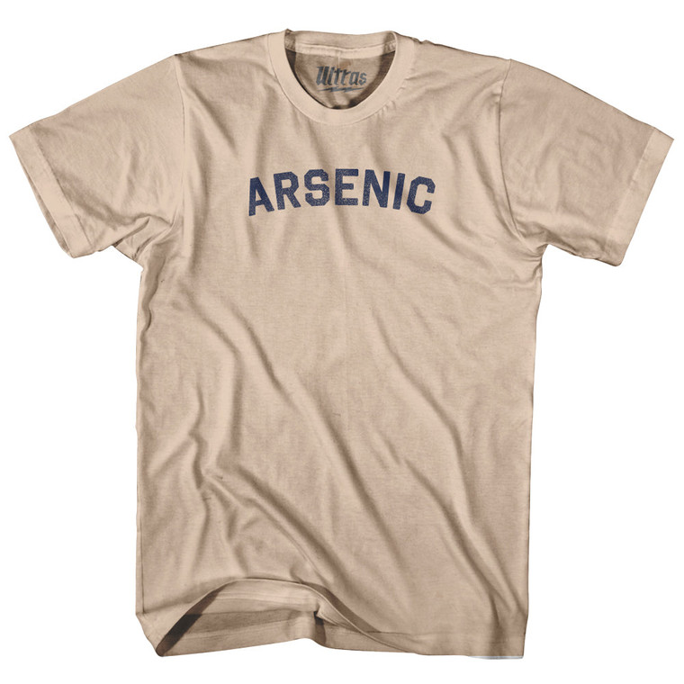 Arsenic  Adult Cotton T-shirt - Creme