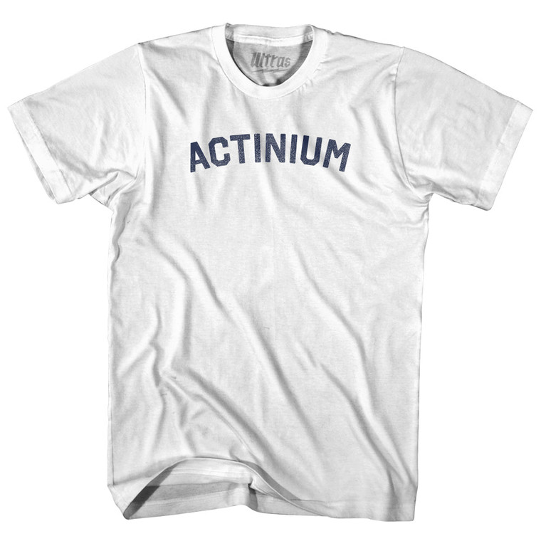 Actinium Womens Cotton Junior Cut T-Shirt - White