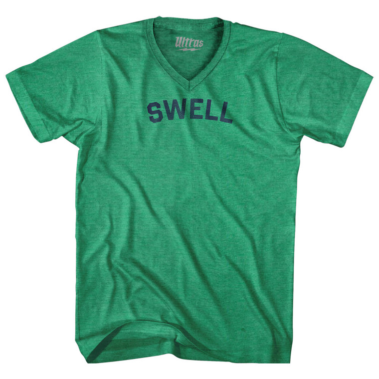 Swell Adult Tri-Blend V-neck T-shirt - Kelly