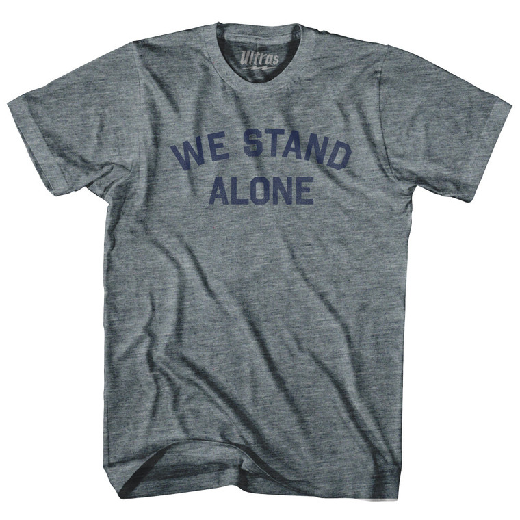 We Stand Alone Womens Tri-Blend Junior Cut T-Shirt - Athletic Grey