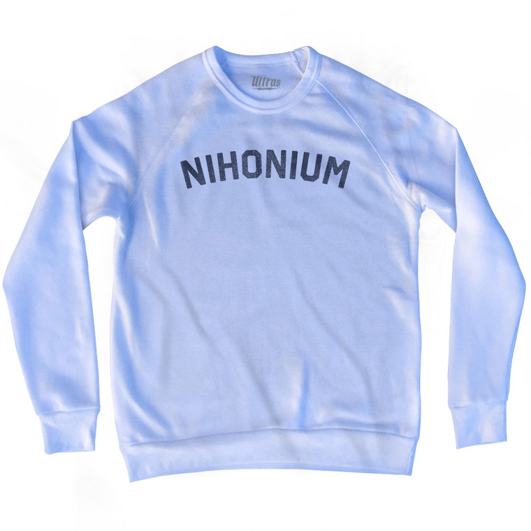 Nihonium Adult Tri-Blend Sweatshirt - White