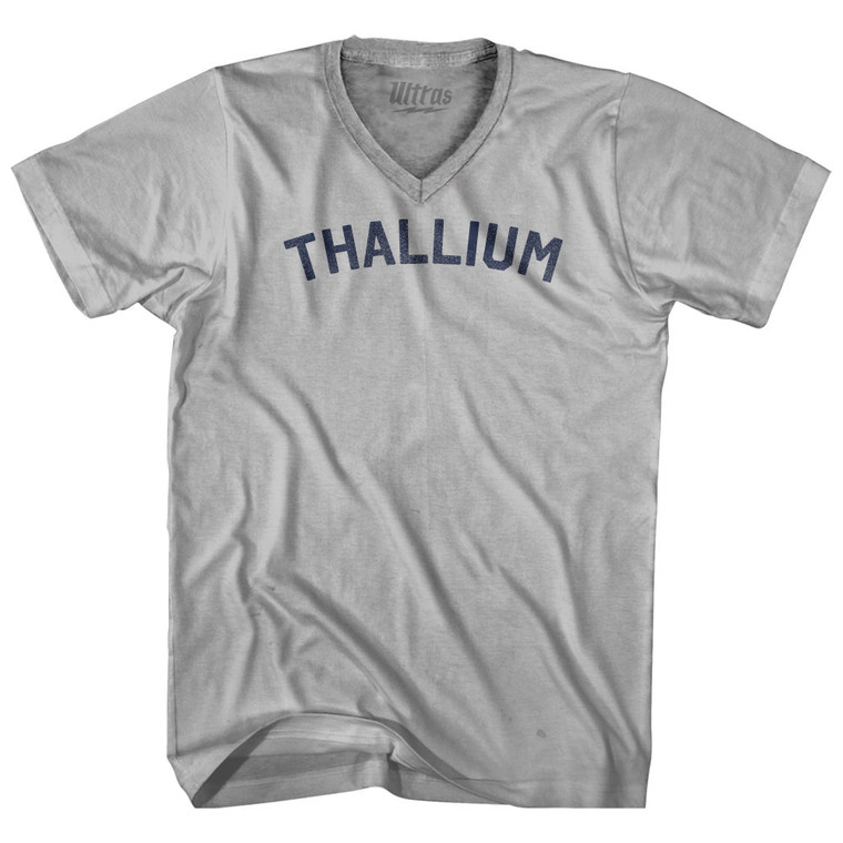 Thallium Adult Tri-Blend V-neck T-shirt - Cool Grey