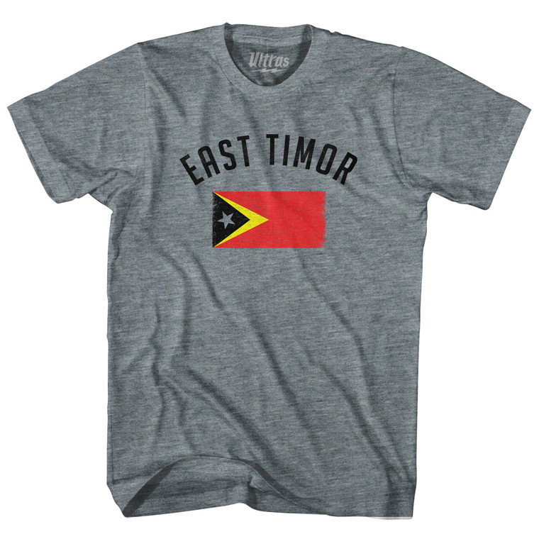 East Timor Country Flag Heritage Youth Tri-Blend T-shirt - Athletic Grey East Timor Country Flag Heritage Youth Tri-Blend T-shirt - Athletic Grey