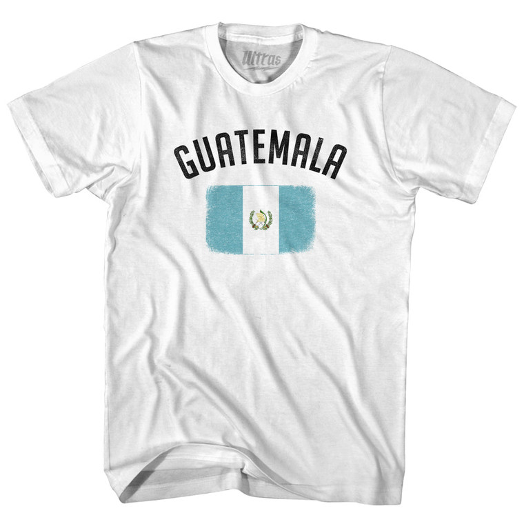Guatemala Country Flag Heritage Adult Cotton T-shirt - White