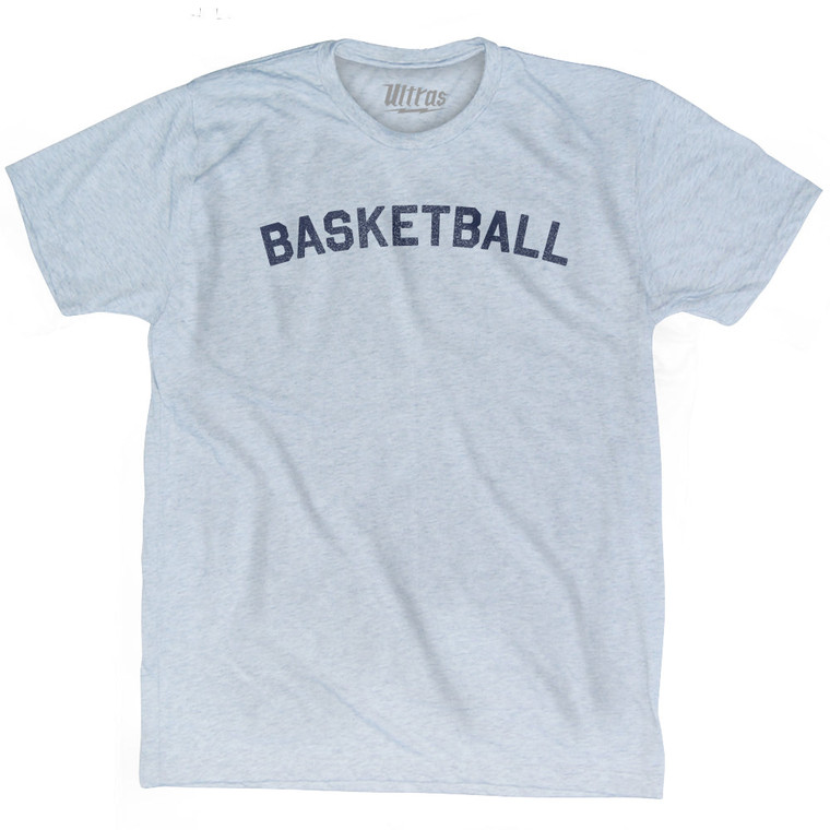 Basketball Adult Tri-Blend T-shirt - Athletic White