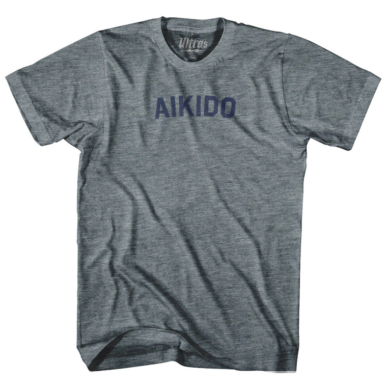 Aikido Adult Tri-Blend T-shirt - Athletic Grey