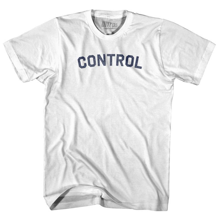 Control Womens Cotton Junior Cut T-Shirt - White