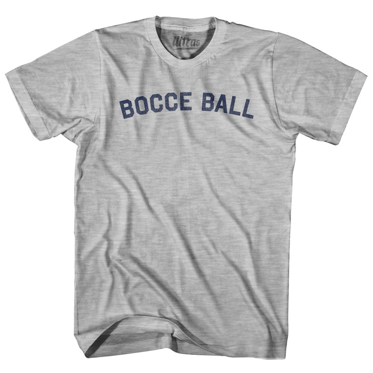 Bocce Ball Adult Cotton T-shirt - Grey Heather