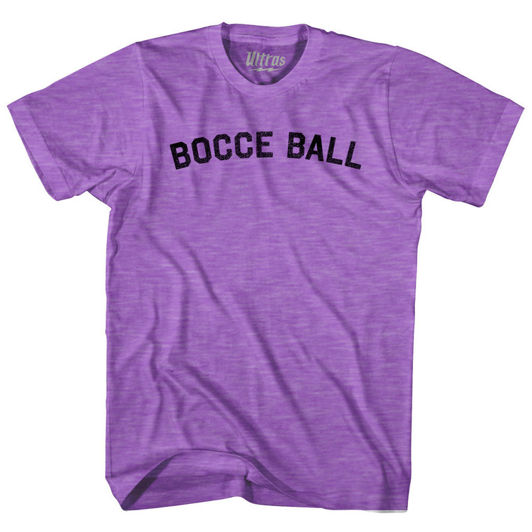 Bocce Ball Adult Tri-Blend T-shirt - Heather Purple