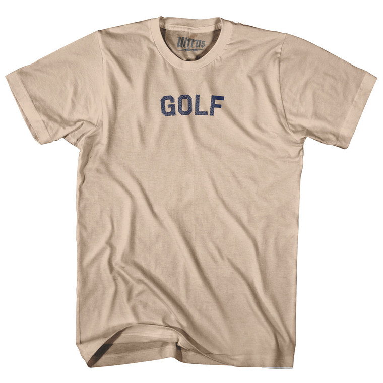 Golf Adult Cotton T-shirt - Creme