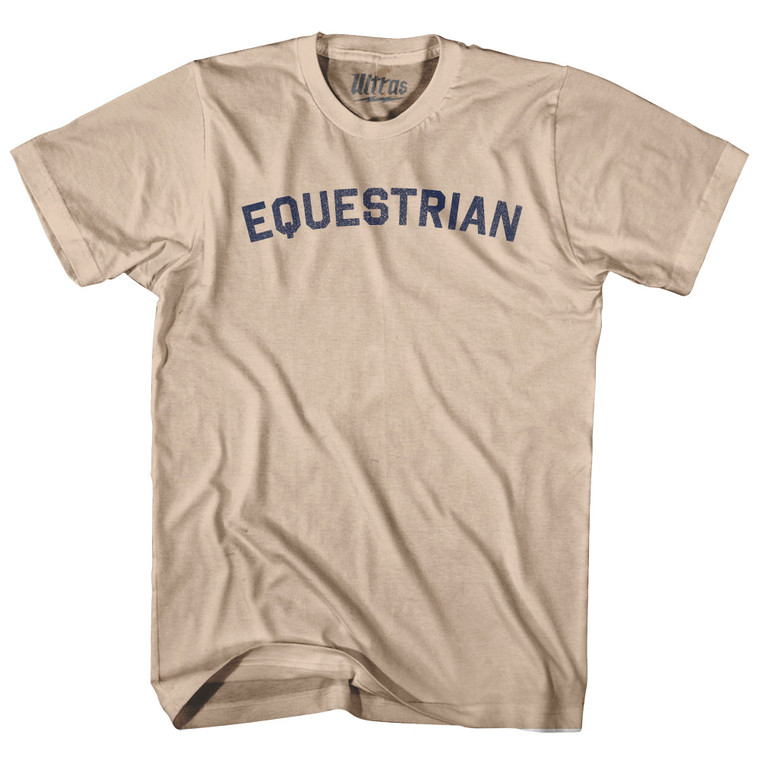 Equestrian Adult Cotton T-shirt - Creme