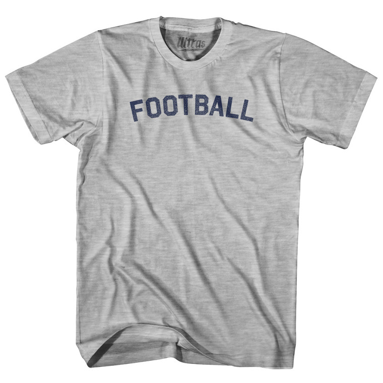 Football Womens Cotton Junior Cut T-Shirt - Grey Heather