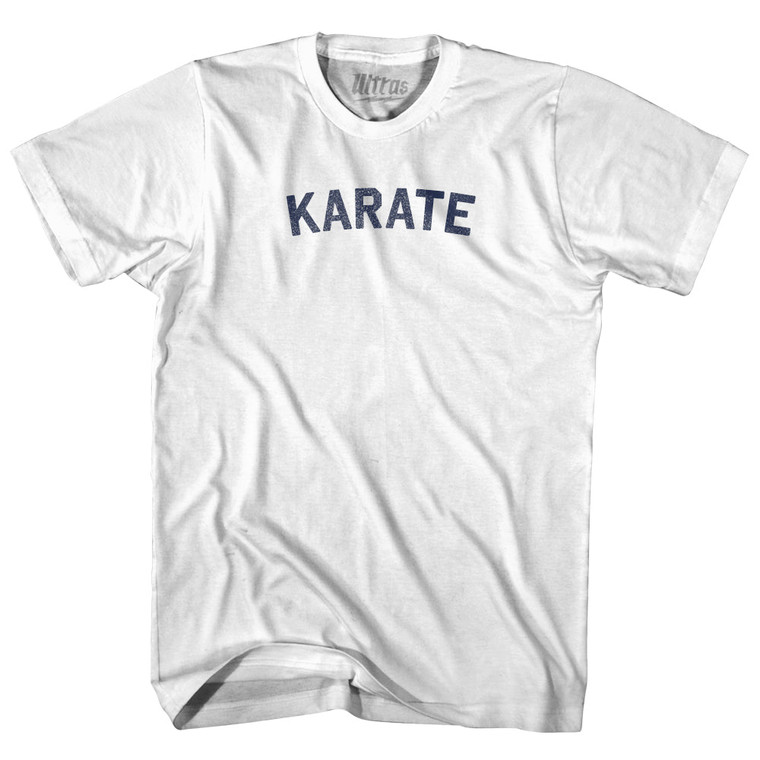 Karate Womens Cotton Junior Cut T-Shirt - White