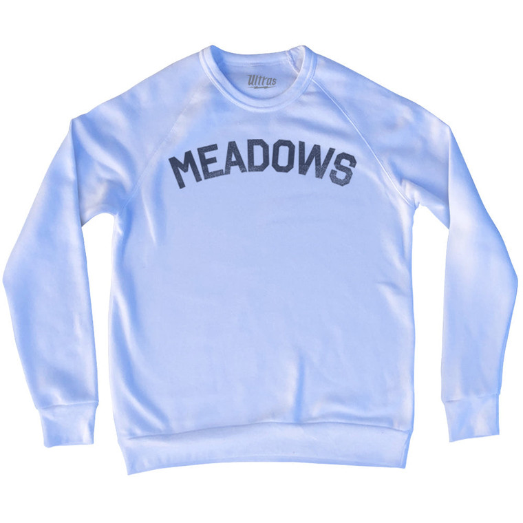 MEADOWS Adult Tri-Blend Sweatshirt - White