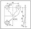 Meter Bracket, R-Offset, Universal, Velona, 10 Degree Bent