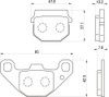 Golden Brake Pad Set, (F), Kawasaki KSR-1/2