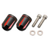 Premium Zone Bar End Caps, Plug, Scratch Type for KAWASAKI M8, Red