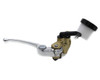 Radial Brake Master Cylinder, Vertical, 19mm, Silver Lever, Gold Body