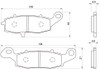 2011 Suzuki GSR750 Golden Brake Pads Full Set (3), by Daytona (Japan) Motorcycle