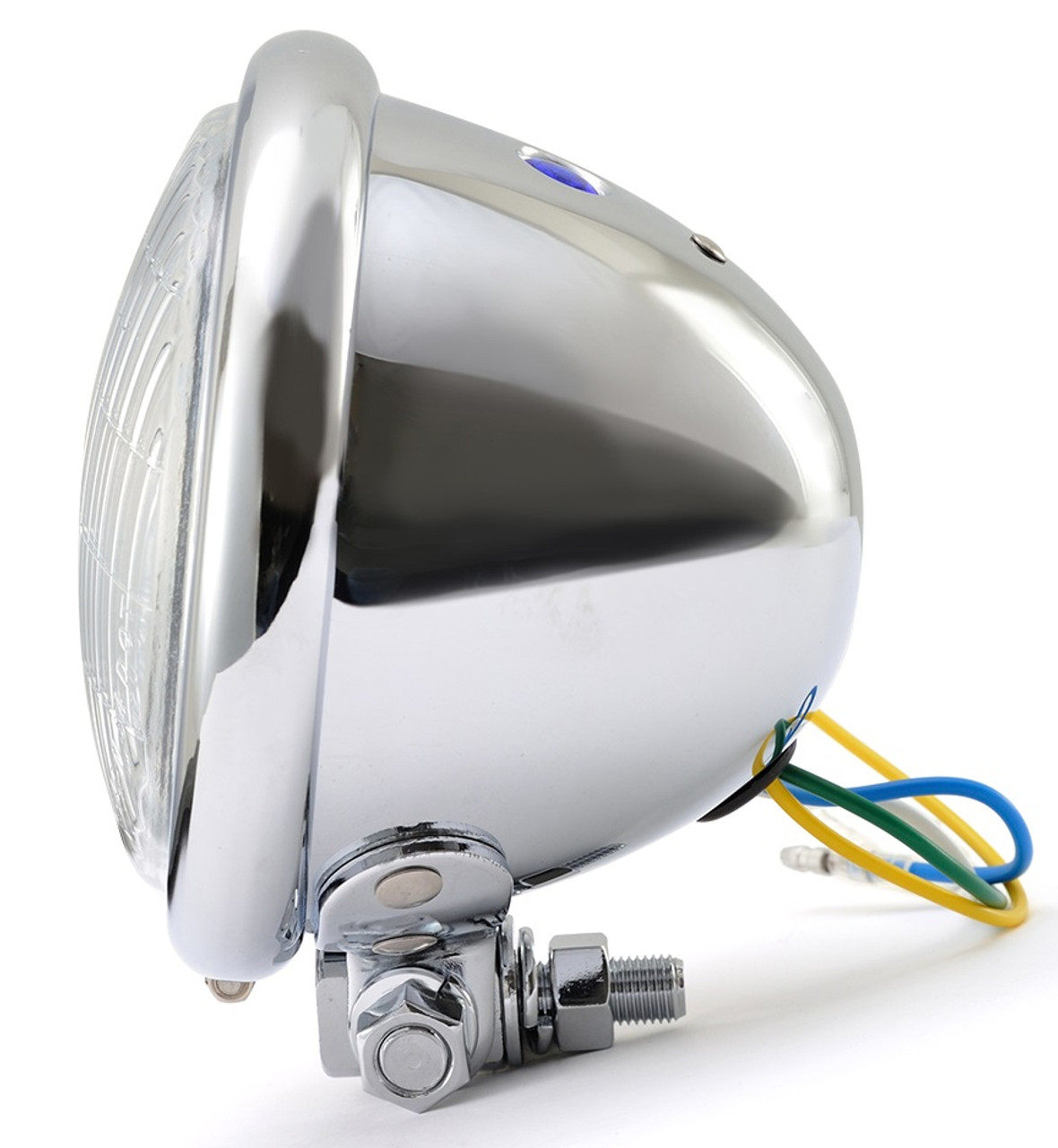 Head Lamp, 4.5 Inch Bates Type, Chrome