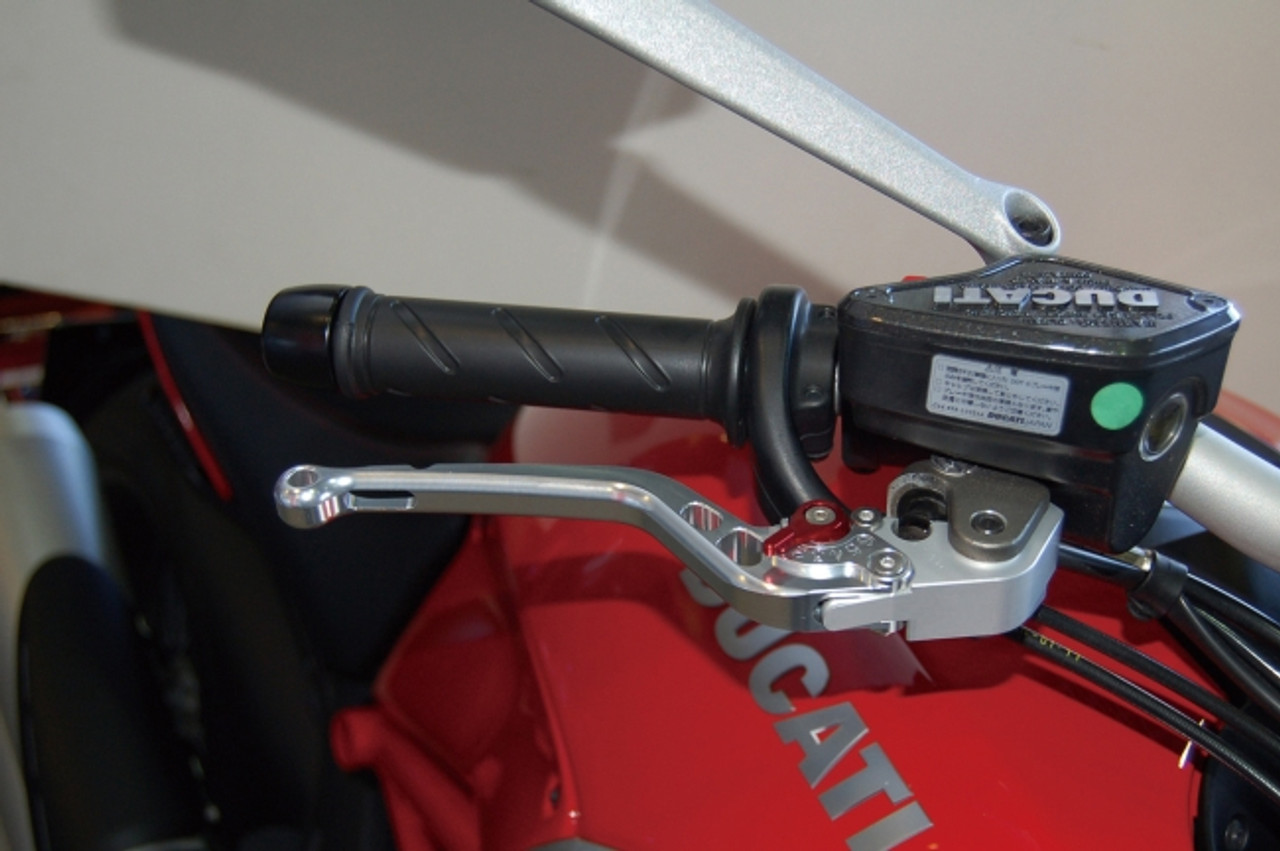 Brake Lever, Aluminium Cut-Out Adjust, Clear